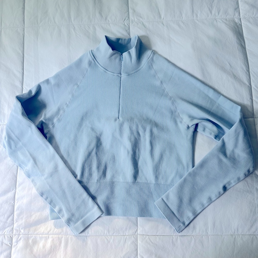 Cotton On Seamless Zip Front long Sleeve Top